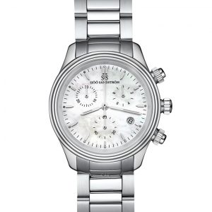 Sjöö Sandström Royal Steel Chronograph Pärlemo 35,5 mm