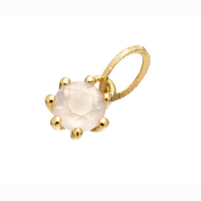 Sandberg Cocktail, Hänge Rosenkvarts 18 k 8 mm