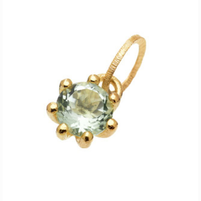 Sandberg Cocktail, Hänge Prasiolit 18 k 8 mm