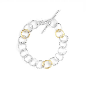 Sandberg Armband Ringo Silver/18 k guld. 20 cm