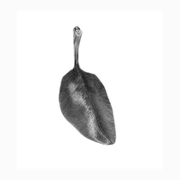 Ole Lynggaard Hänge Silver Oxid Löv - 3 cm