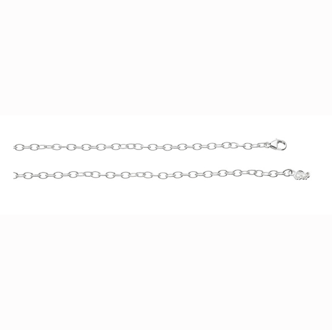Sandberg Halsband Slank, Kedja Silver. 36 till 90 cm