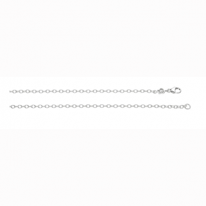 Sandberg Halsband Slim, Kedja Silver. 36 cm till 90 cm
