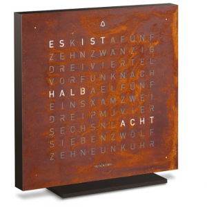 Qlocktwo - Earth Creator´s Edition Rust. 13.5 cm