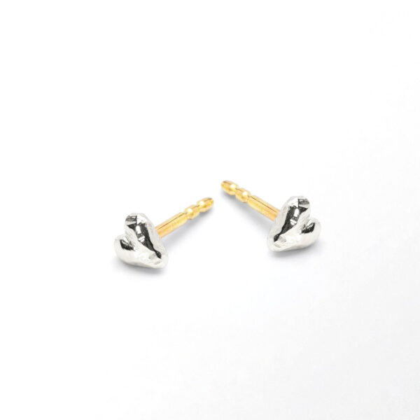 Sandberg Örhänge Lucky Heart silver/ 18k guld