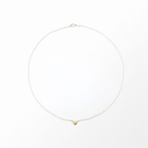 Sandberg Halsband Lucky Heart silver/guld 18k. 40-45 cm