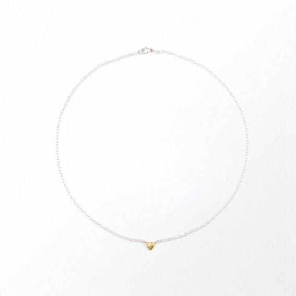Sandberg Halsband Lucky Heart silver/guld 18k. 40-45 cm