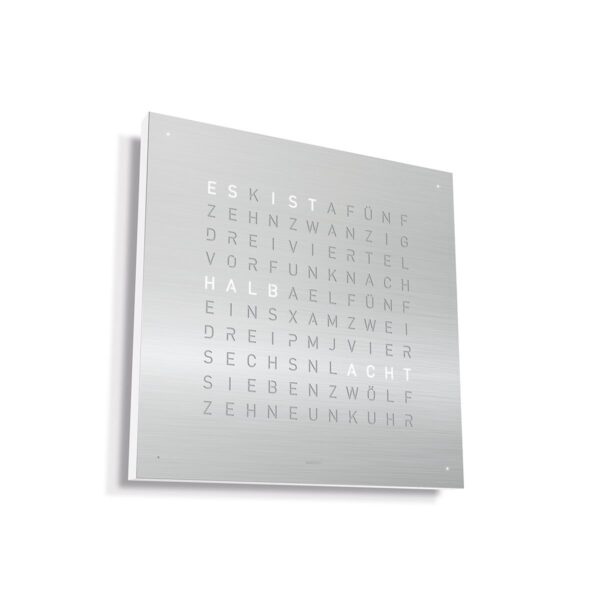 Qlocktwo - Stainless Steel 45*45 cm. Rostfritt stål - Bild 3