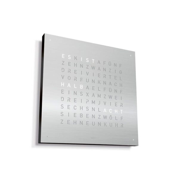 Qlocktwo - Stainless Steel 45*45 cm. Rostfritt stål - Bild 2