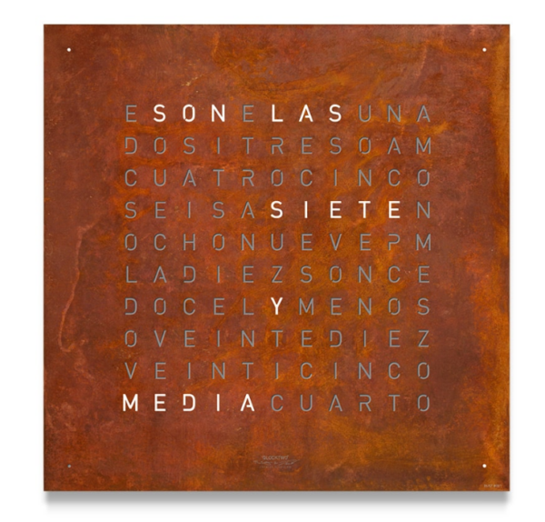 Qlocktwo Creator´S Edition Large Rust  90*90 cm
