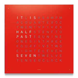 Qlocktwo Large Red Pepper  90*90 cm