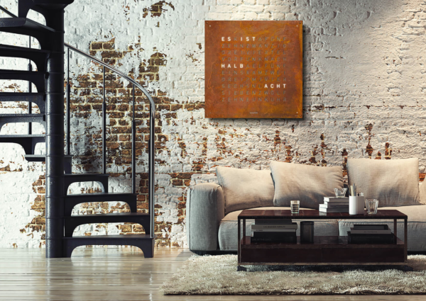 Qlocktwo Creator´S Edition Large Rust  90*90 cm - Bild 2