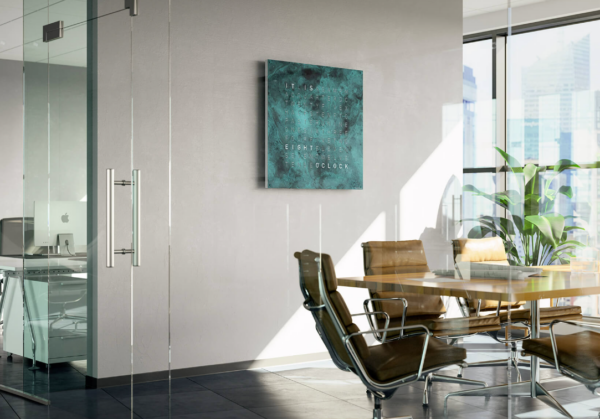 Qlocktwo Creator´S Edition Large Vintage Copper  90*90 cm - Bild 2