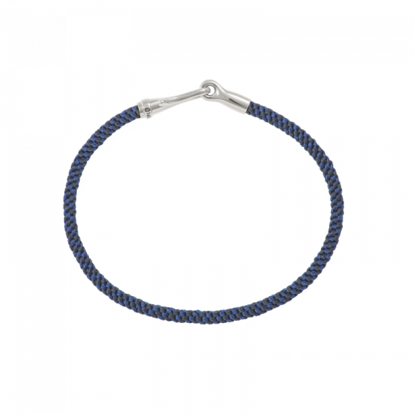 Ole Lynggaard Armband Life Bracelet Silver 3 mm Midnight Blue