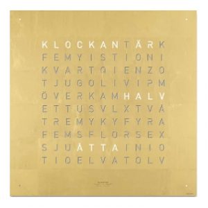 Qlocktwo - Creator'S Edition Golden Ledgend 45*45 cm Beställningsvara
