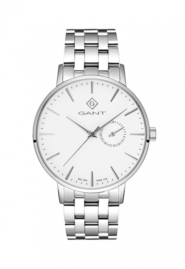 Gant Park Hill III Stål Vit tavla - 41 mm
