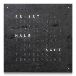 QLOCKTWO - Creator´s Edition Metamorphite 45*45 cm. Skiffer