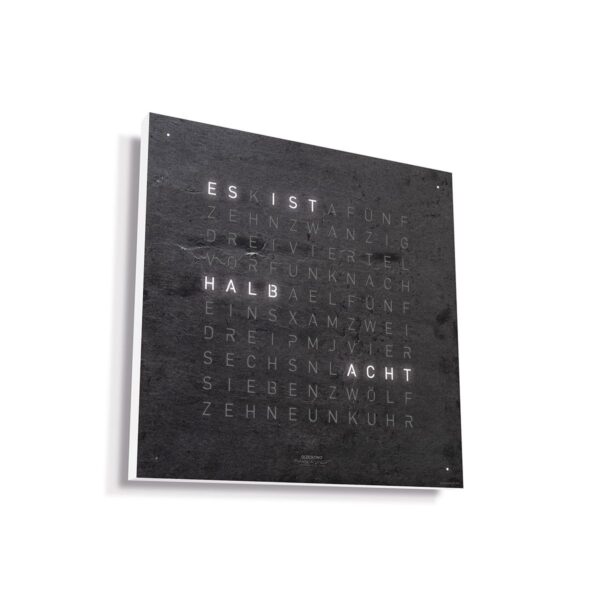 QLOCKTWO - Creator´s Edition Metamorphite 45*45 cm. Skiffer - Bild 3