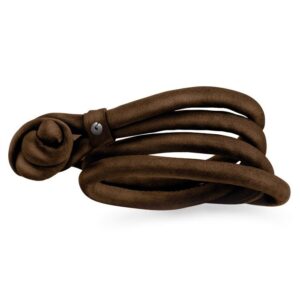 Ole Lynggaard Armband Silke Chokladbrun. Medium
