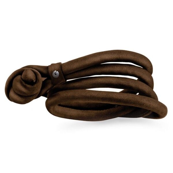 Ole Lynggaard Armband Silke Chokladbrun. Medium