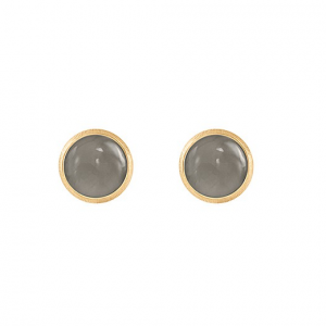 Ole Lynggaard Lotus studs Örhänge. Grå månsten  2 par