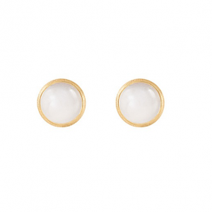 Ole Lynggaard Lotus studs Örhänge. Vit månsten 1 par