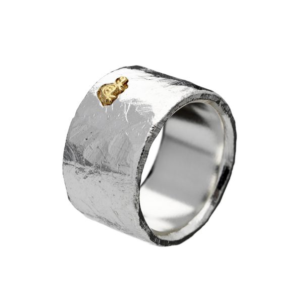 Sandberg Ring - Ringo Sigill bred. Silver/ 18k guld