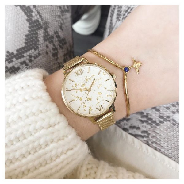 Olivia Burton Celestial Demi Dial Watch with Boucle Mesh. 34 mm - Bild 2