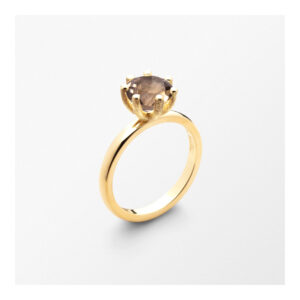 Sandberg Cocktail ring Rökkvarts 18 k guld 6 mm