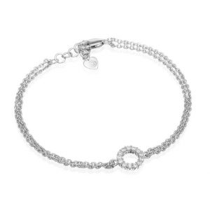Sif Jakobs Armband Biella - Silver med vit zirkon
