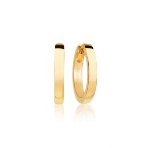 Sif Jacobs Örhänge Ellera Pianura Medium - 18 k guldpläterad 14 mm