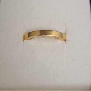 Diamant ring EA 18 k guld med diamanter. Stl 54