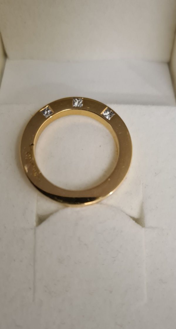 Diamant ring EA 18 k guld med diamanter. Stl 54 - Bild 3