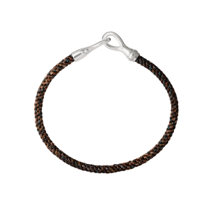 Ole Lynggaard  Life Bracelet Silver. 3,8 mm Maroon