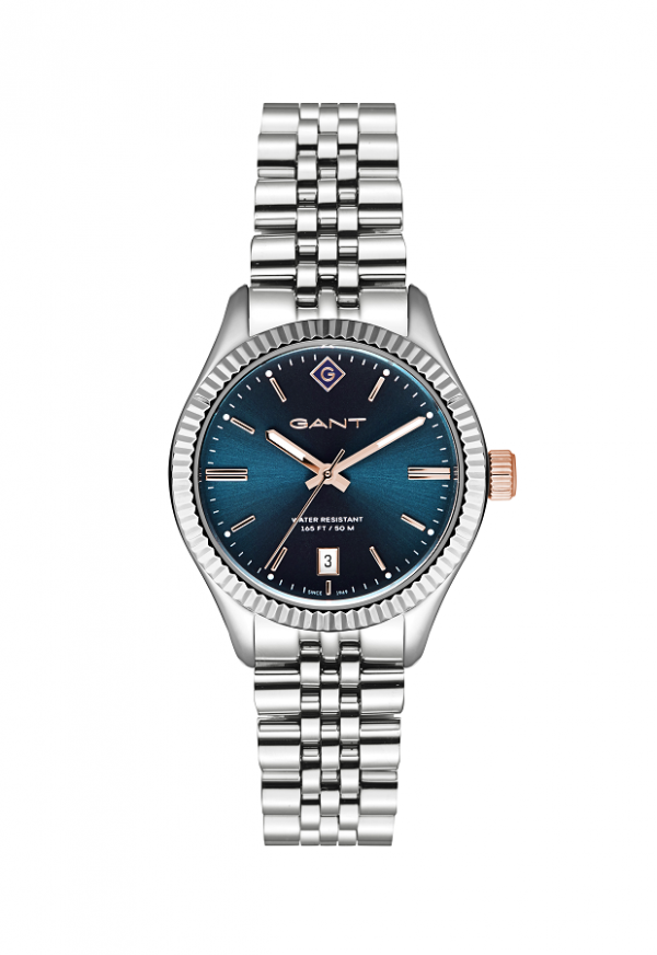 Gant Sussex  Stål Blå tavla - 34 mm