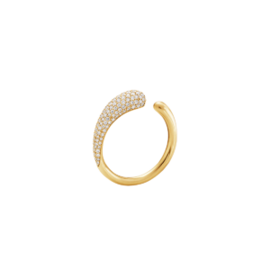 Georg Jensen Mercy Ring, 18 K Guld & Diamanter. Stl 54. 1 ex