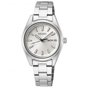 Seiko Dam 30 mm 100M Safir. Dag/datum