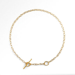 Sandberg Pinnlåskedja Halsband Guld 18k - 42 till 90 cm