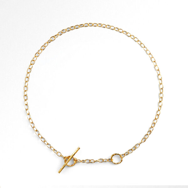 Sandberg Pinnlåskedja Halsband Guld 18k - 42 till 90 cm