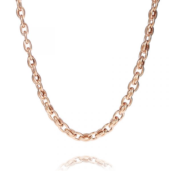 Chros Chopenhagen: Prag – halsband i 18 karat roseguld förgyllt silver
