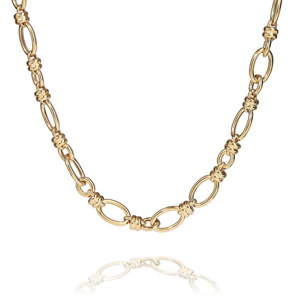 Chros Chopenhagen: Cocktail – halsband fashion design i 18 k guld förgyllt silver