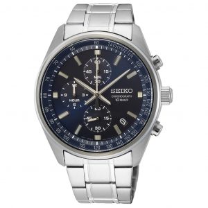 Seiko Herr 42 mm 100M Chronograph.