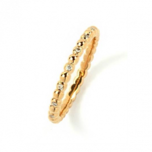 Odwyer Bubbles Ring Medium med diamanter. 0,08 ct