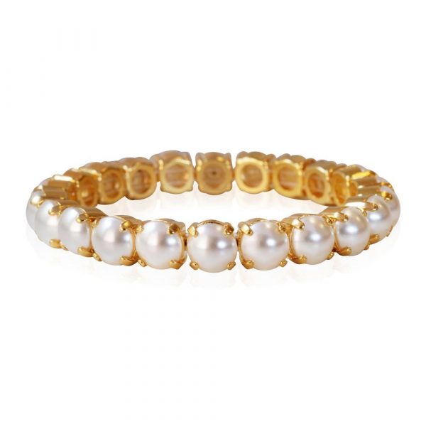 Caroline Svedbom Gia Stretch Bracelet / Pearl