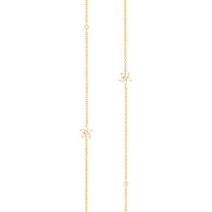 Ole Lynggaard Halsband Shooting Stars 18K guld och diamanter. 40-45 cm