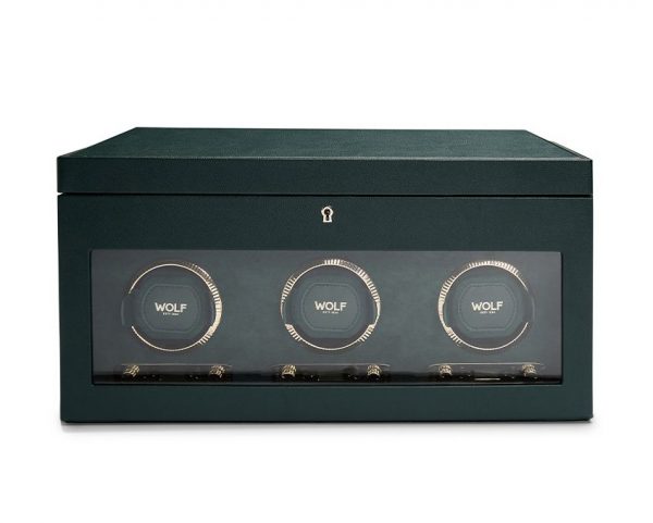 Wolf British Racing Green 3 Piece Watch Winder - Bild 4