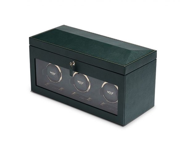 Wolf British Racing Green 3 Piece Watch Winder - Bild 2