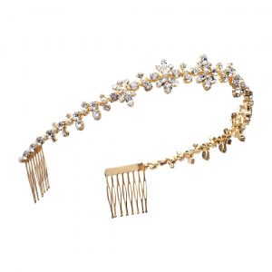 Caroline Svedbom Bridal - More Than Words Tiara / Crystal Guldfärg