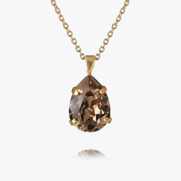 Caroline Svedbom Mini Drop Halsband / Greige. Guld eller silver färg