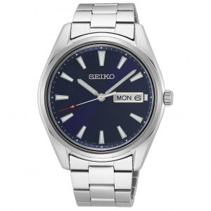 Seiko Herr 40 mm 100M Safir. Dag/datum